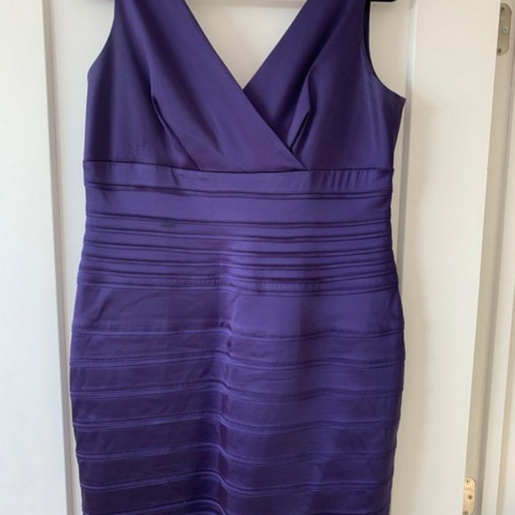 Purple Calvin Klein Dress Size 14 - Picture 5 of 5
